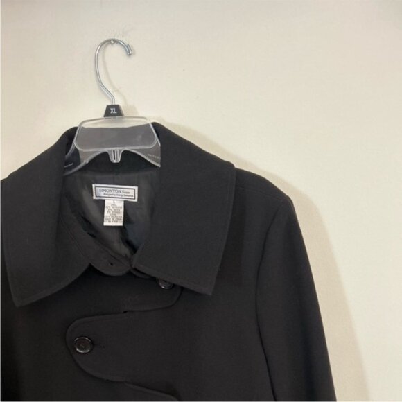 George Simonton Says Black Unique Winter Swing Cape Coat Size Large - Picture 5 of 12